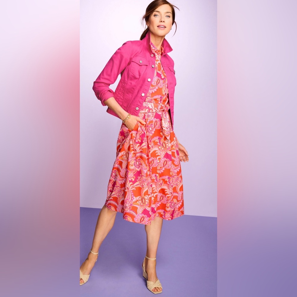 Vibrant Pink and Orange Dress 4p NWT